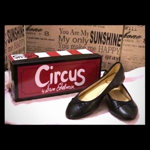 Circus Black/Leather/Ballerina slip ons sz 7.5